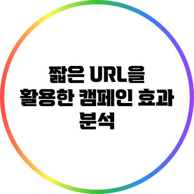 짧은 URL을 활용한 캠페인 효과 분석